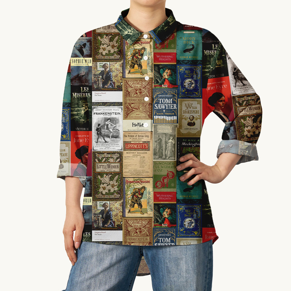 Masterpiece Literature Teacher Crinkle Fabric Shirt