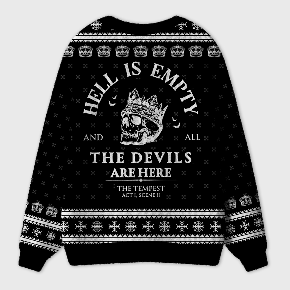 Hell Is Empty And All The Devils Are Here Teacher Ugly Cardigan Sweaters