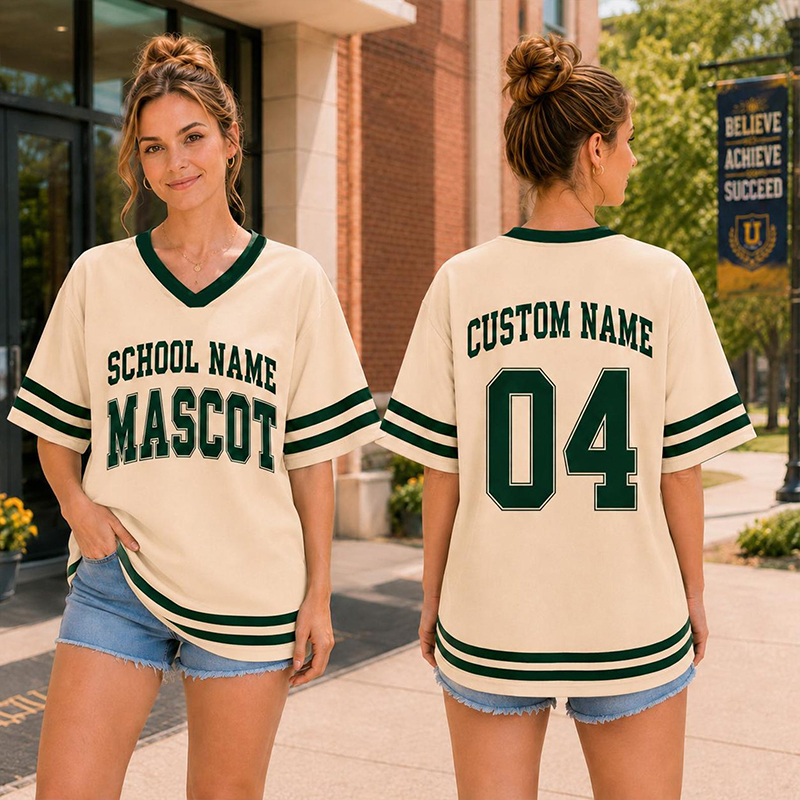 Personalized School Name Mascot Name And Number Teacher Mesh Jersey