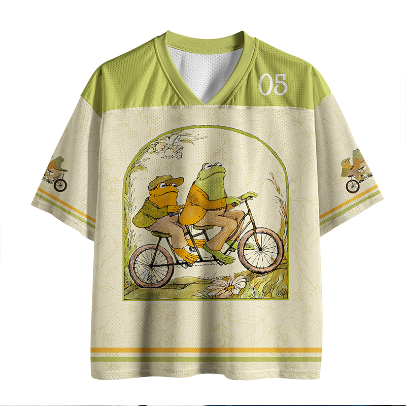 Personalized Frog And Friend Literature Teacher Baseball Jersey