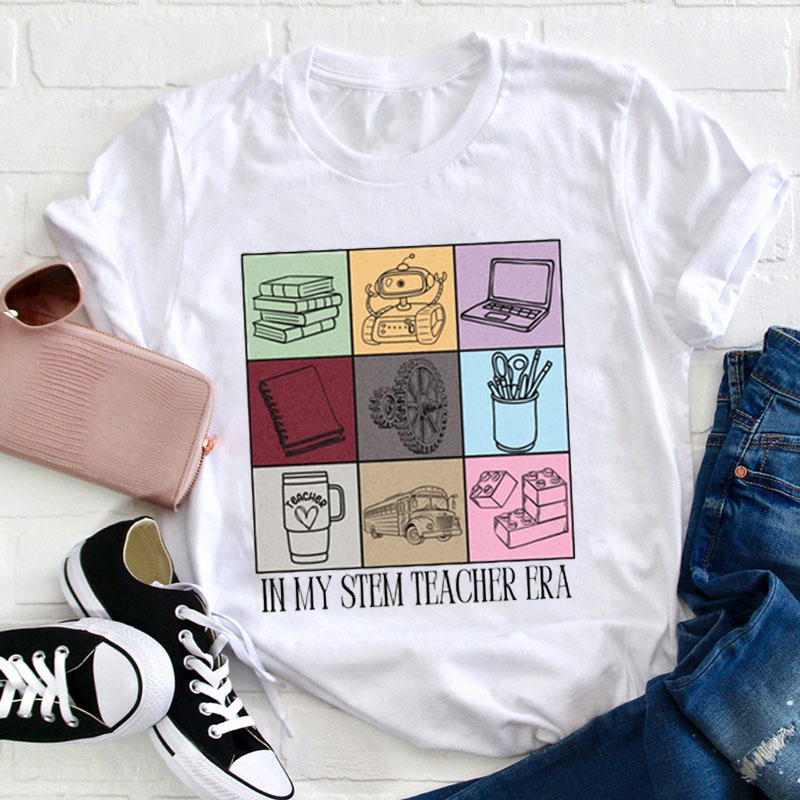 In My Stem Teacher Era  Cute Icon Teacher T-Shirt