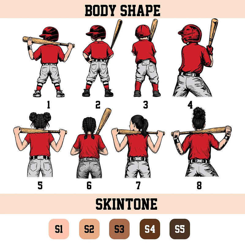 Personalized Baseball Mom Those Are My Boy Teacher Two Sided T-Shirt