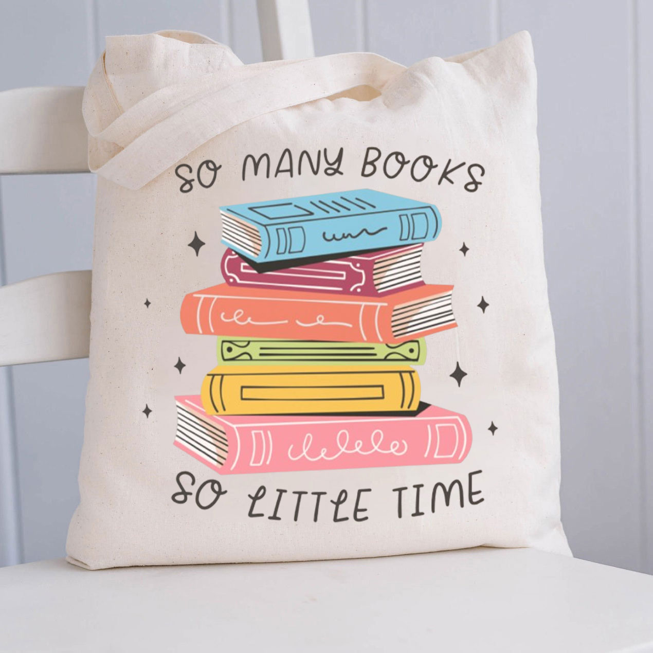 So Many Books So Little Time Teacher Tote Bag
