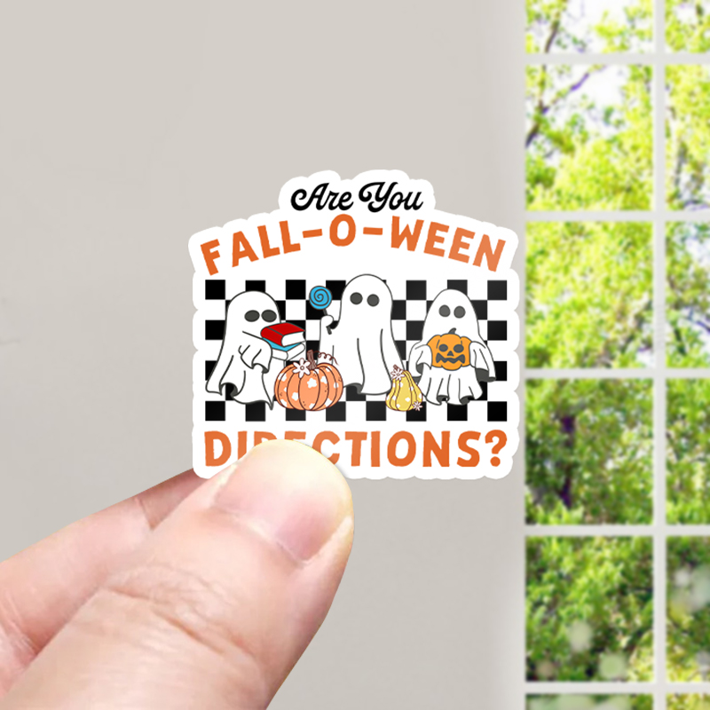 Fall-O-Ween Directions Teacher Stickers