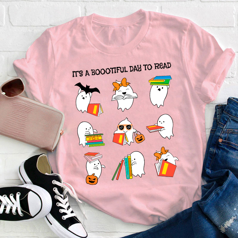 It's A Boootiful Day To Read Teacher T-Shirt