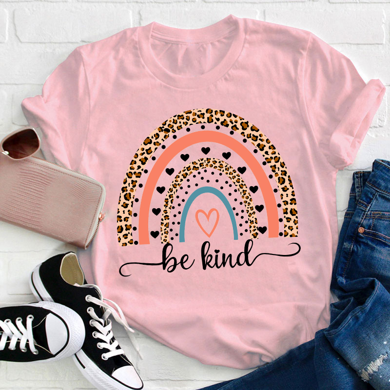 Be Kind Rainbow Teacher T-Shirt