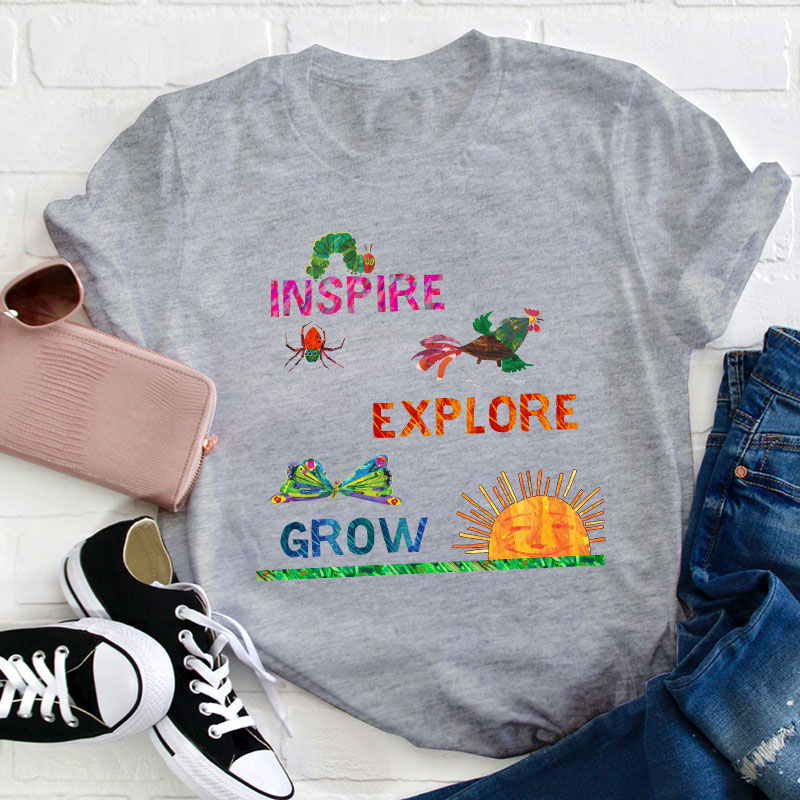 Inspire Explore Grow Teacher T-Shirt