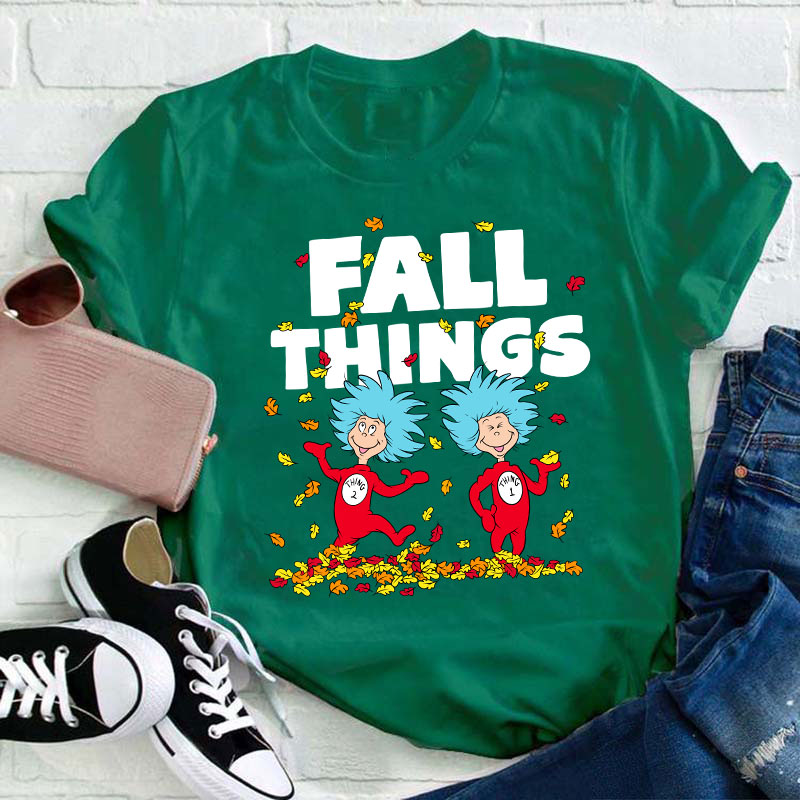 Fall Things Teacher T-Shirt