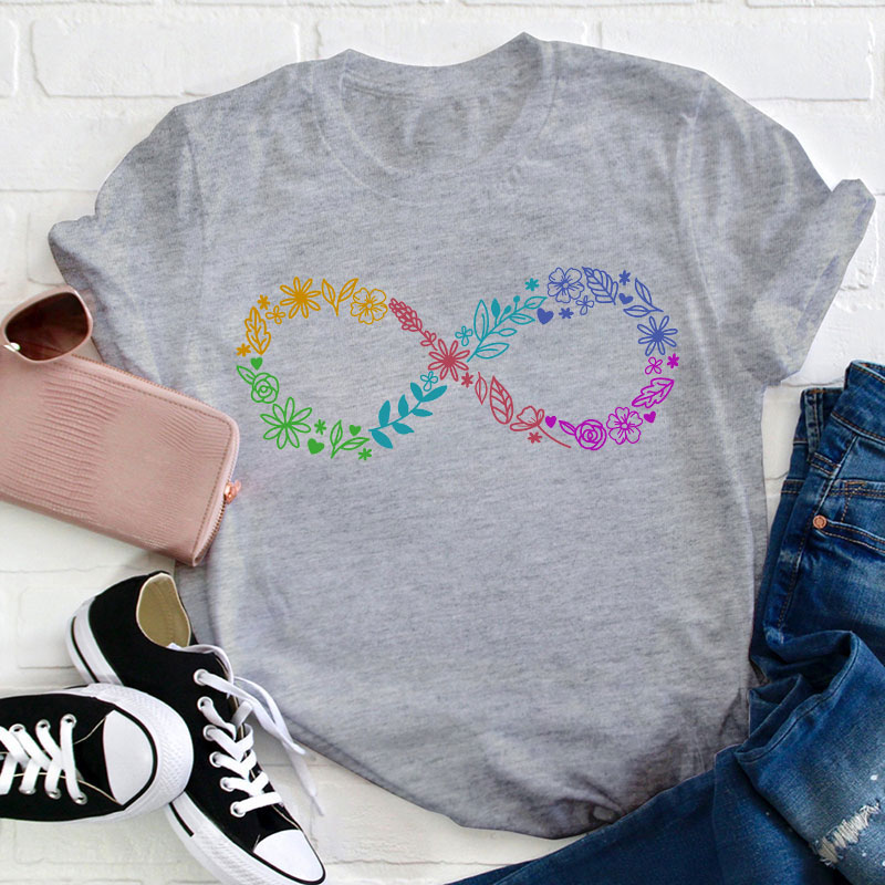 Autism Infinity Symbol Teacher T-Shirt