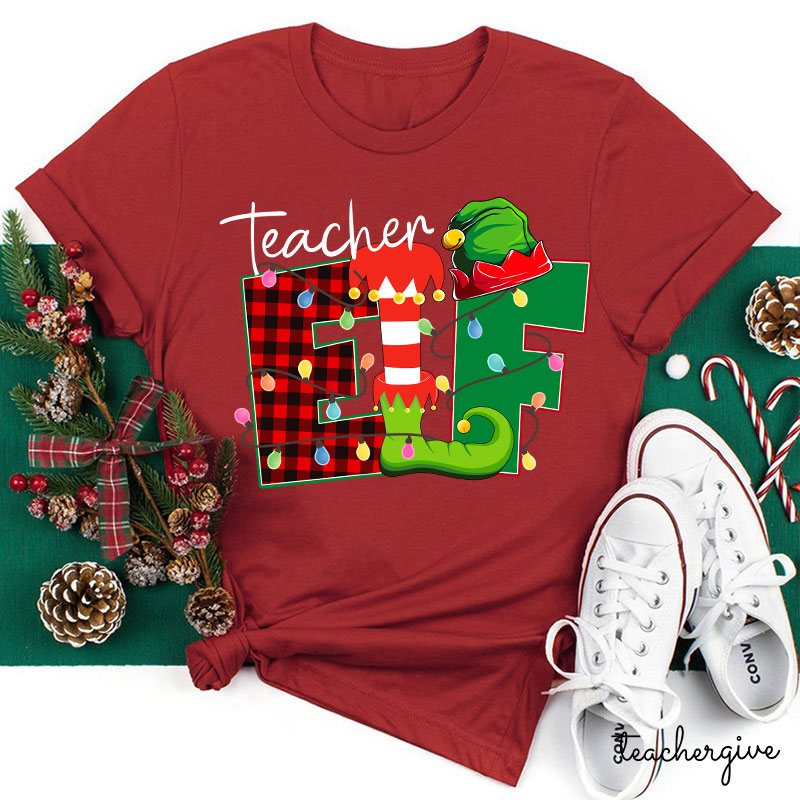Christmas Elf Teacher T-Shirt