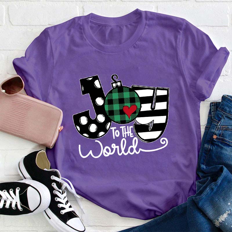 Super Cute Joy To The World Teacher T-Shirt