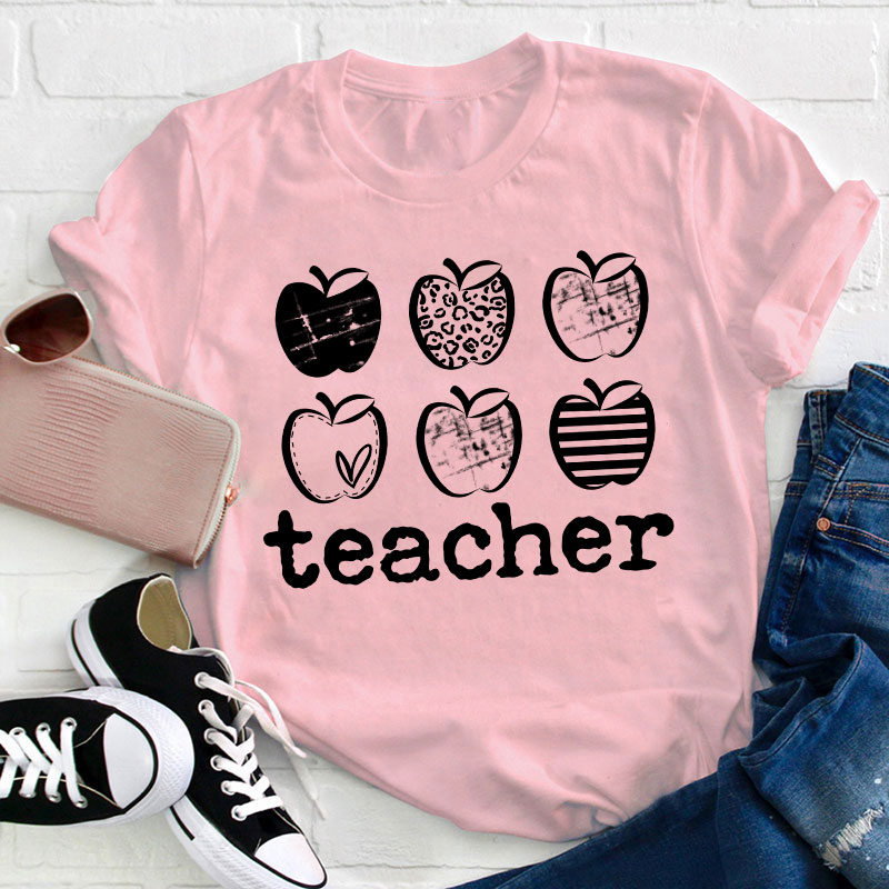 Different Apples Teacher T-Shirt
