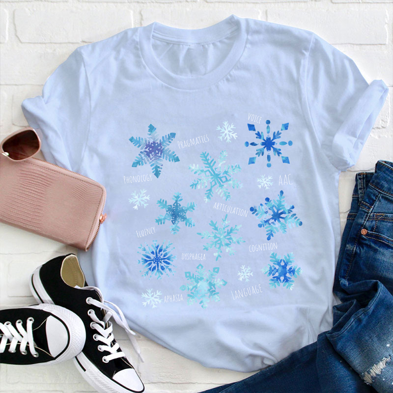 Winter Snowflake Teacher T-Shirt