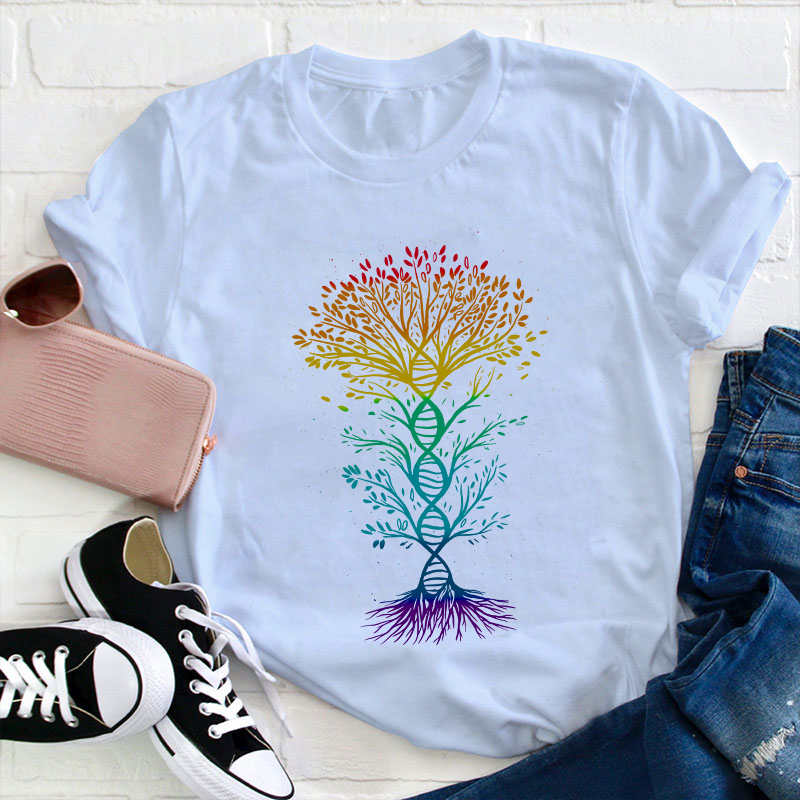 DNA Tree Of Life Teacher T-Shirt