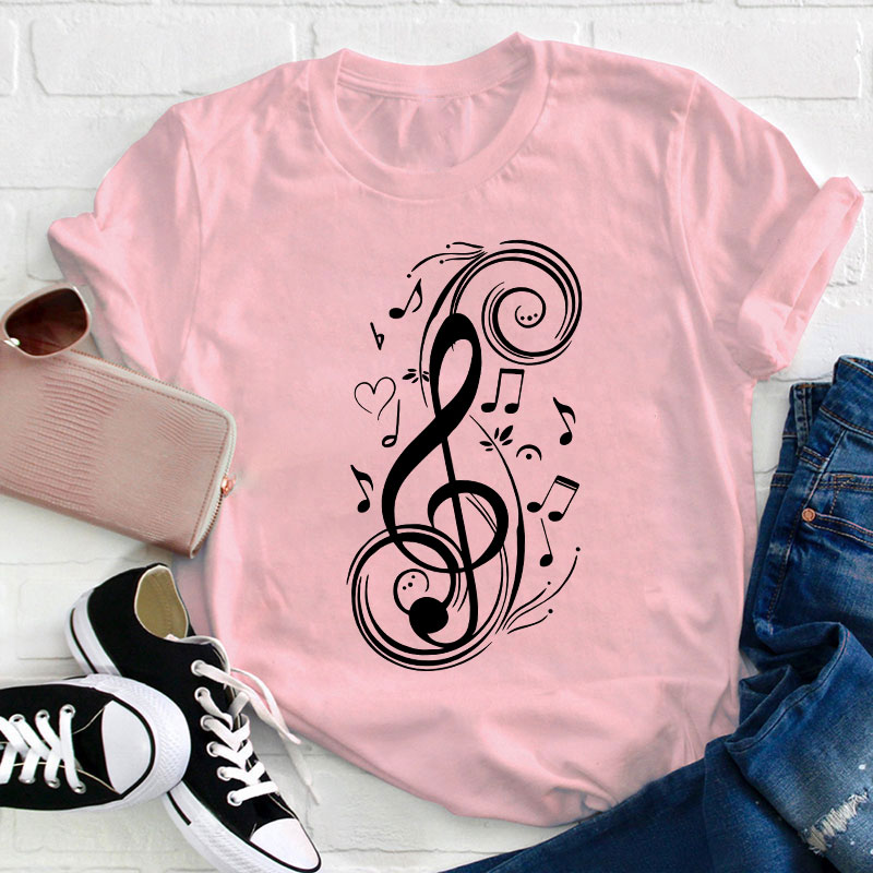 Musical Note Teacher T-Shirt