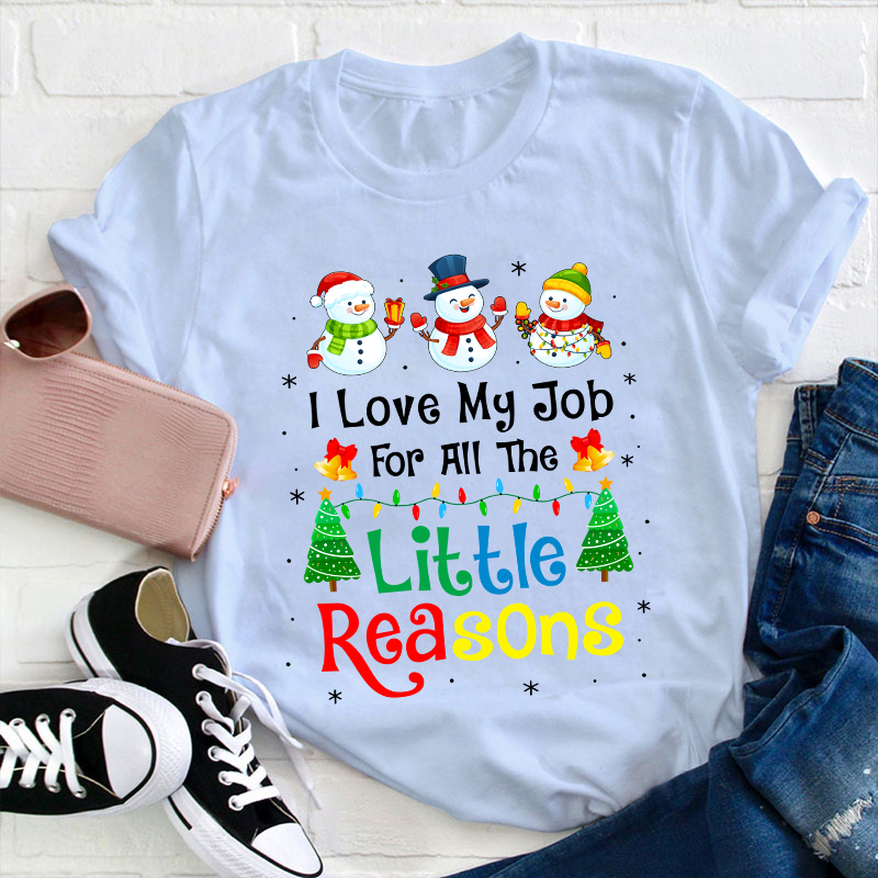 I Love My Job For All The Little Reasons Teacher T-Shirt