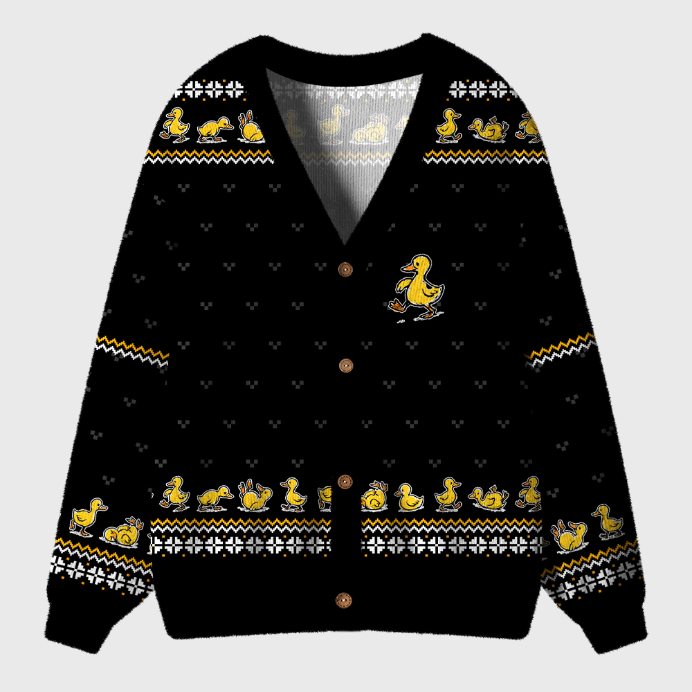 Most Definitely Not All In A Row Teacher Ugly Cardigan Sweaters