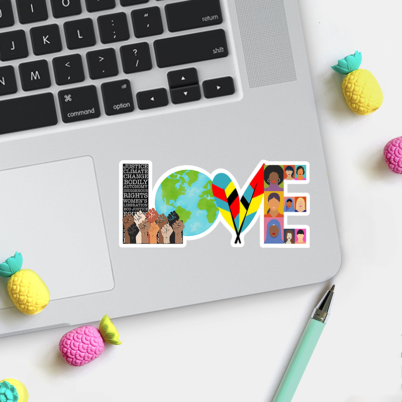 Love Social Justice Teacher Stickers