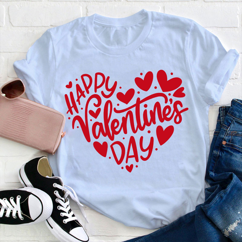 Happy Valentine's Day Teacher T-Shirt