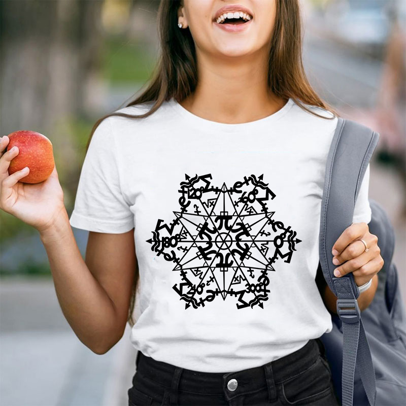 Pi Snowflakes Teacher T-Shirt