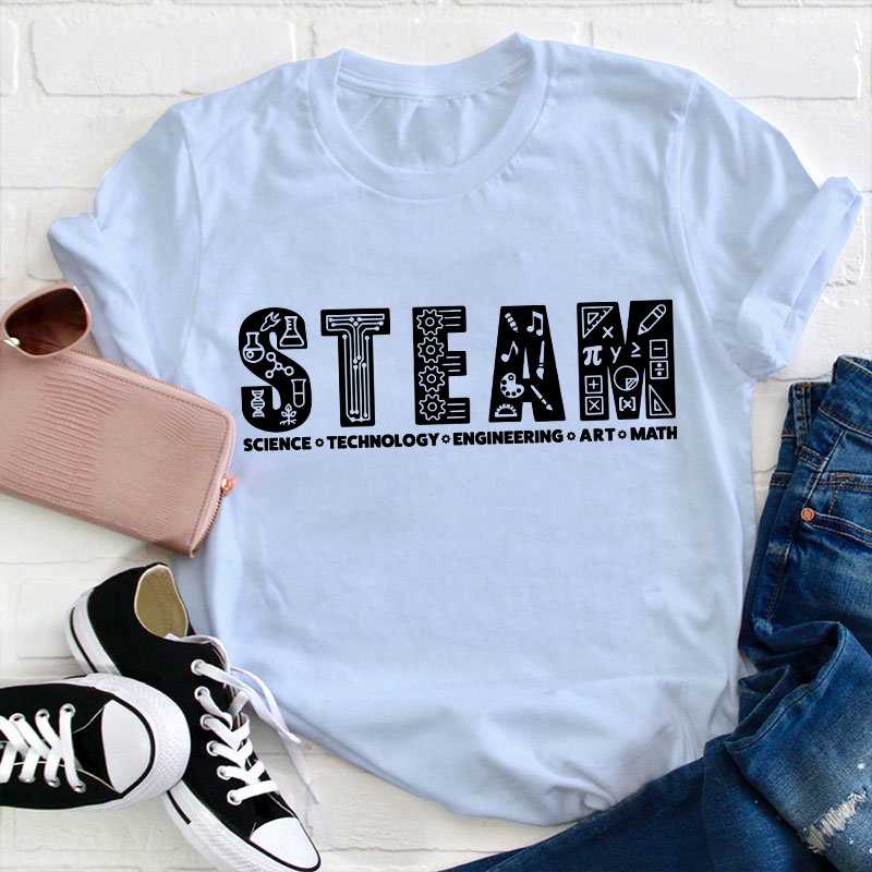 Science Technology Engineering Art Math Teacher T-Shirt