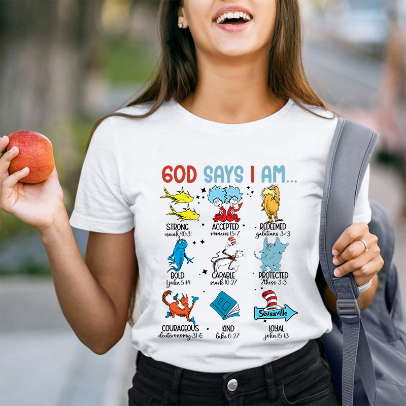 God Says I Am Teacher T-Shirt