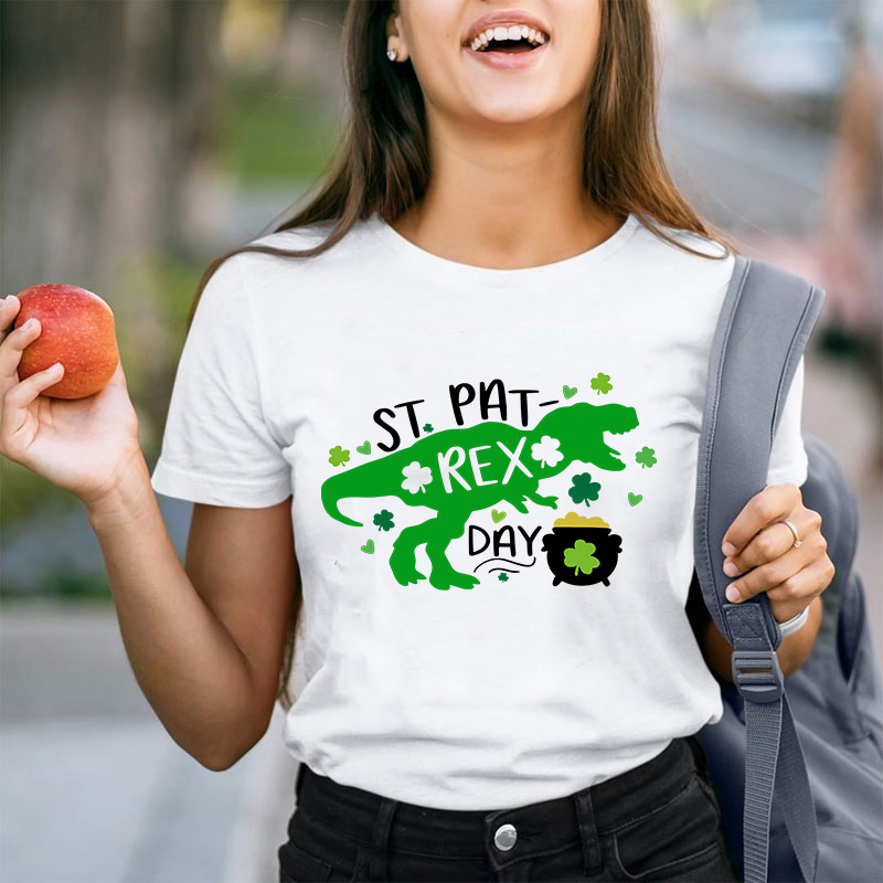St Pat Rex Day Teacher T-Shirt