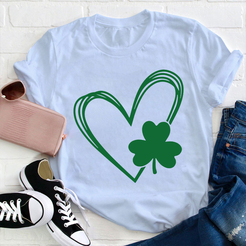 Love Clover Teacher T-Shirt