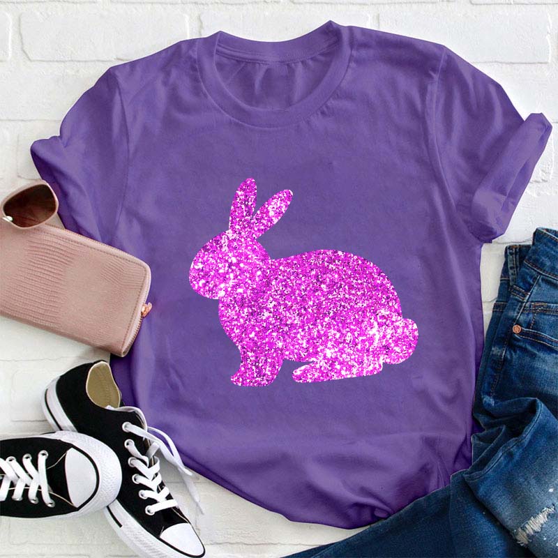 Glitter Easter Peeps Teacher T-Shirt