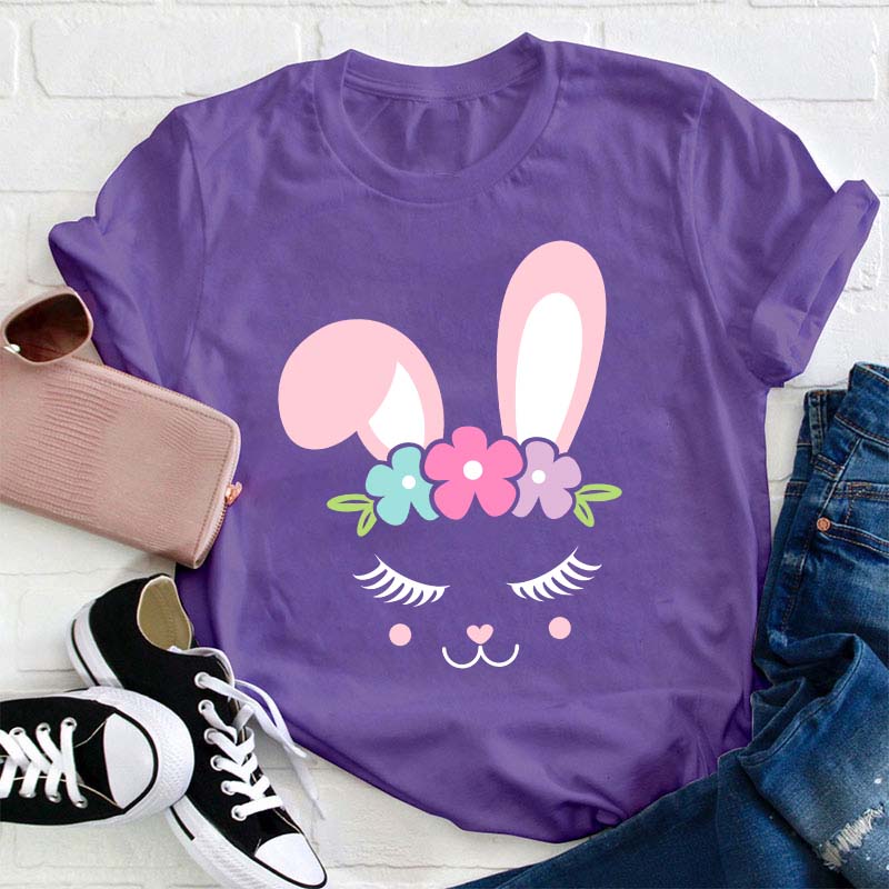 Bunny Face Teacher T-Shirt
