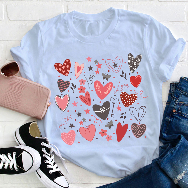 Love Valentine Teacher T-Shirt