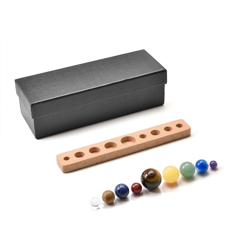 Personalized Solar System Gemstone Beads Planet Beads Set