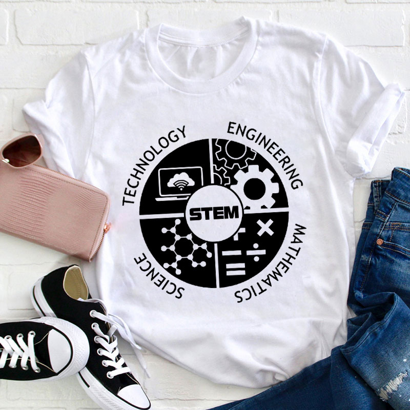 Technology Engineering Mathematics Science Team Teacher T-Shirt