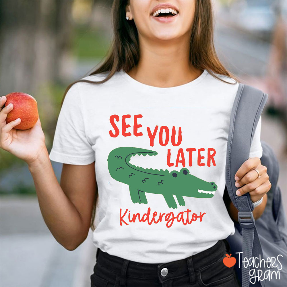 Personalized Grade See You Later Teacher T-Shirt