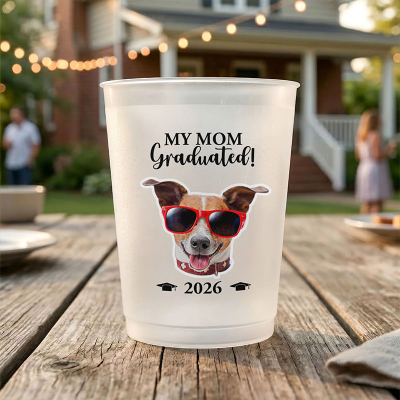 Personalized Pet Lover Graduation Teacher Plastic Cup