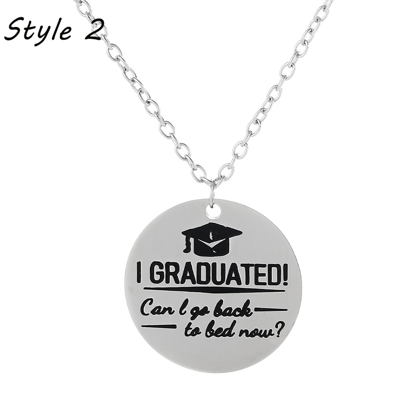 Graduation Season Gift Stainless Steel Teacher Necklace