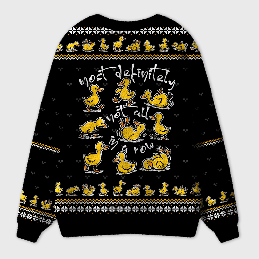 Most Definitely Not All In A Row Teacher Ugly Cardigan Sweaters