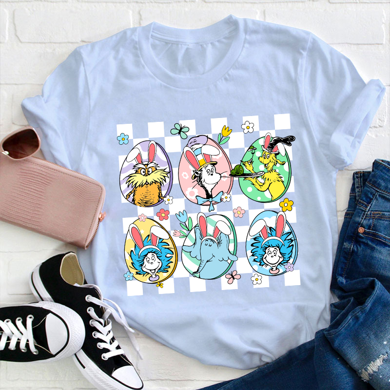 Hanging With My Easter Friends Teacher T-Shirt