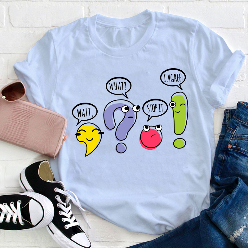 Punctuation Funny Grammar Teacher T-Shirt