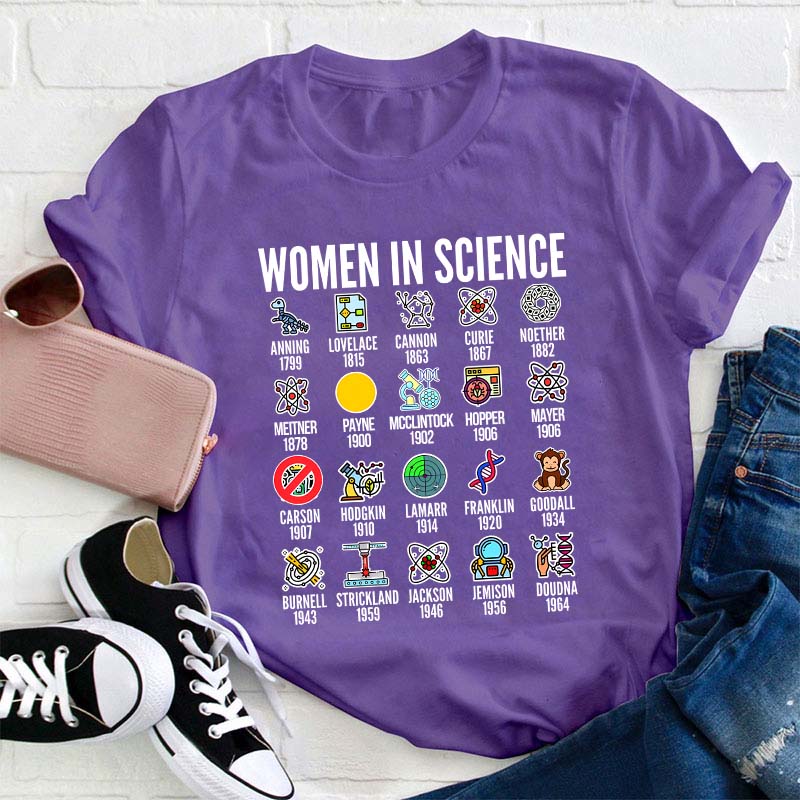 Women In Science Teacher T-Shirt
