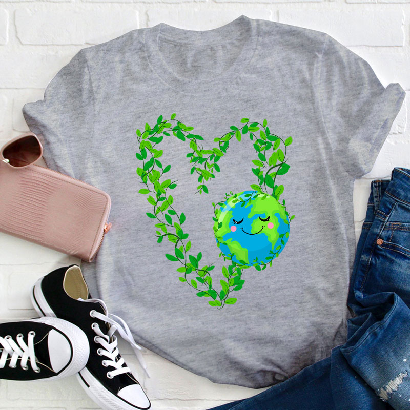 Earth Heart Teacher T-Shirt