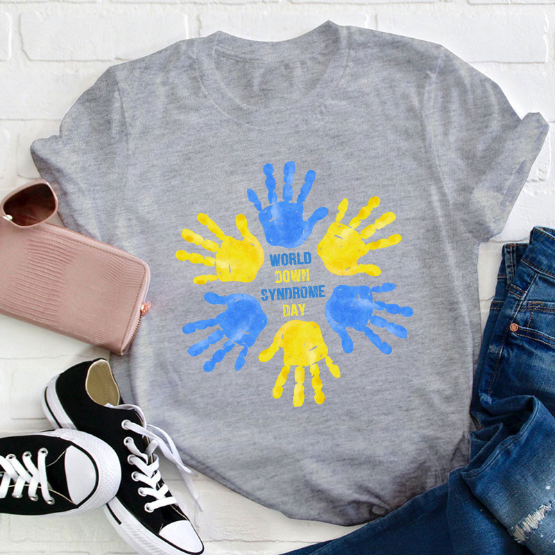 World Down Syndrome Day Teacher T-Shirt