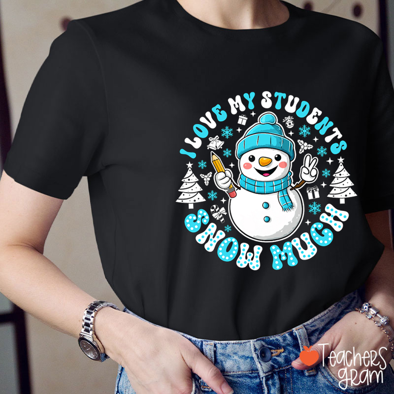 I Love My Students Snow Much Teacher T-Shirt