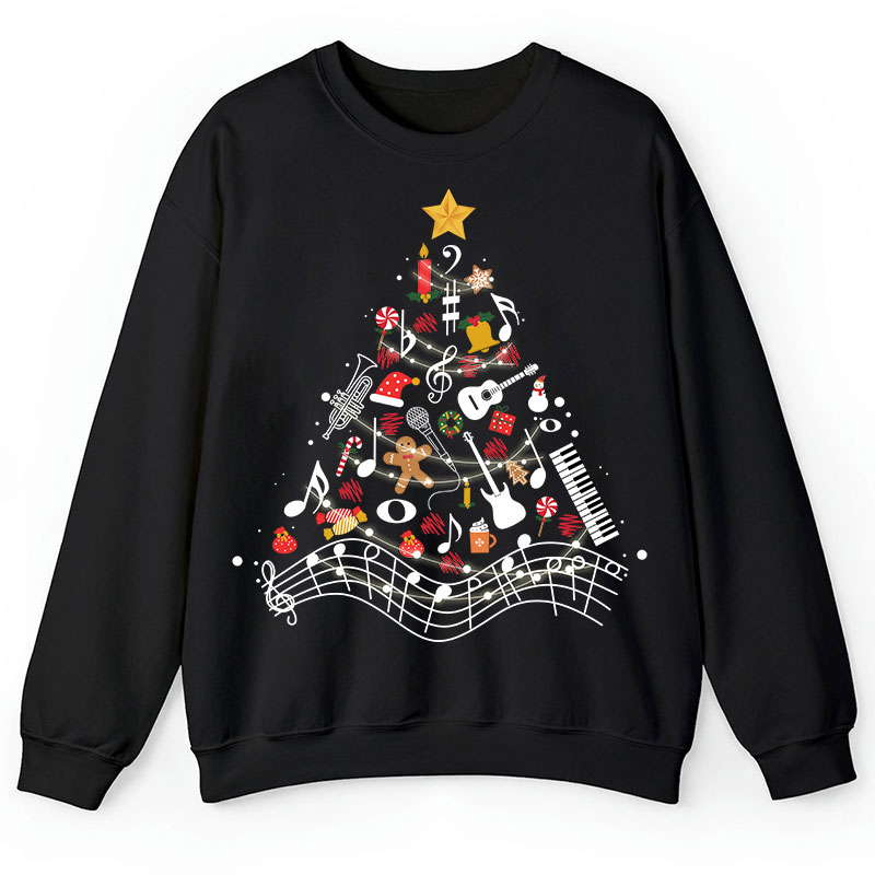 Musical Christmas Tree Teacher Sweatshirt