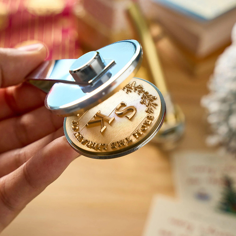 Personalized Initials Book Lover Teacher Embosser