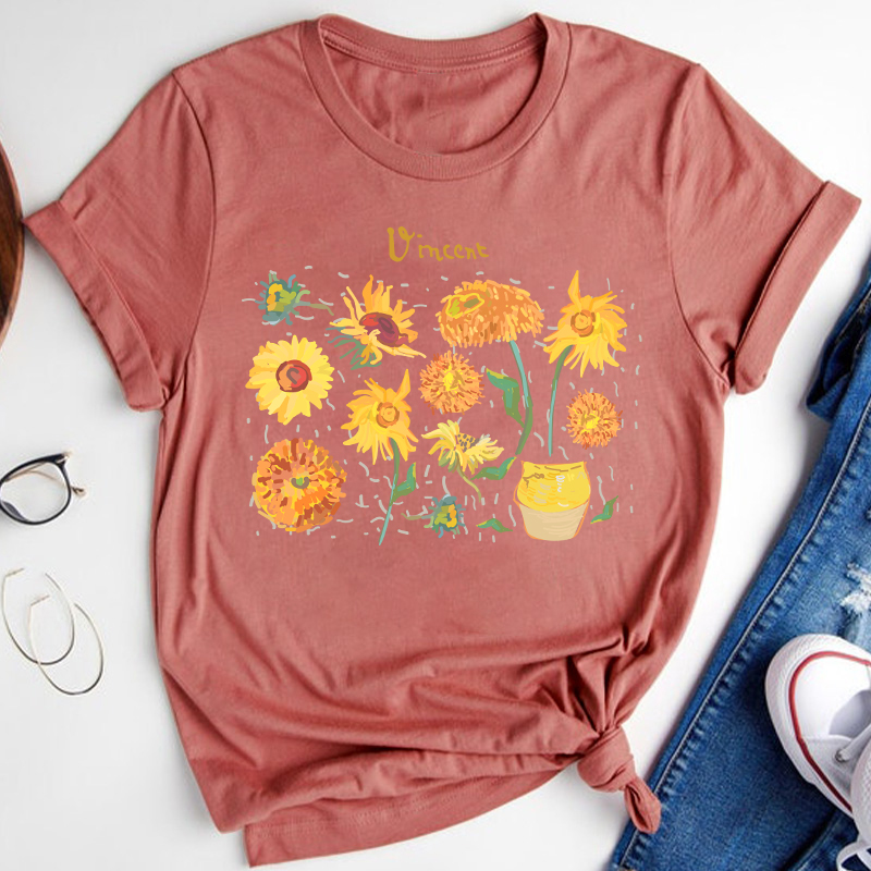 Vincent Sunflower Teacher T-Shirt