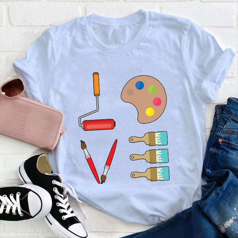 Love Art Teacher T-Shirt