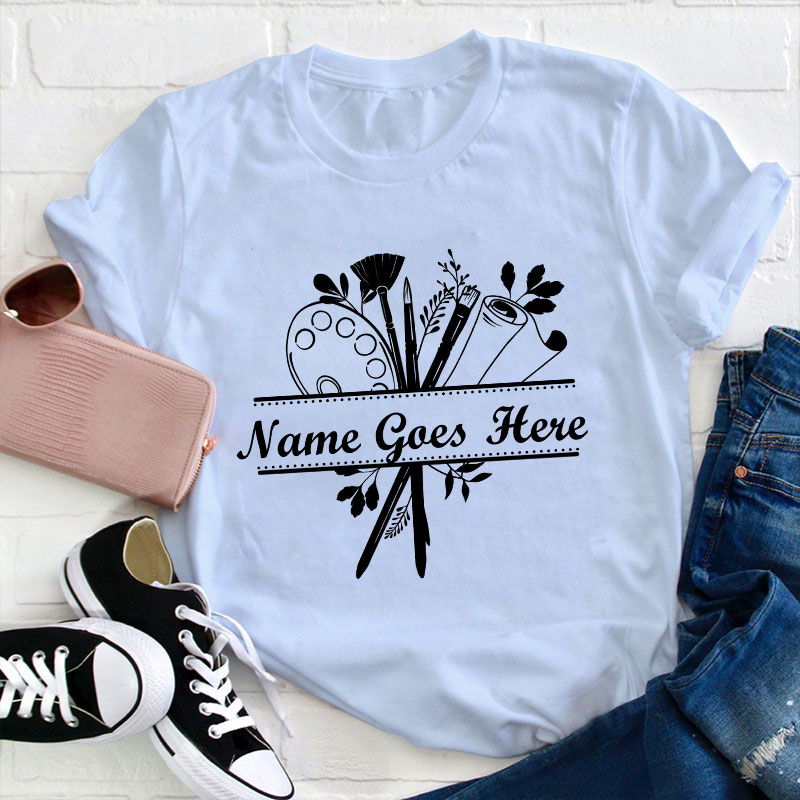 Personalized Art Crew Teacher T-Shirt