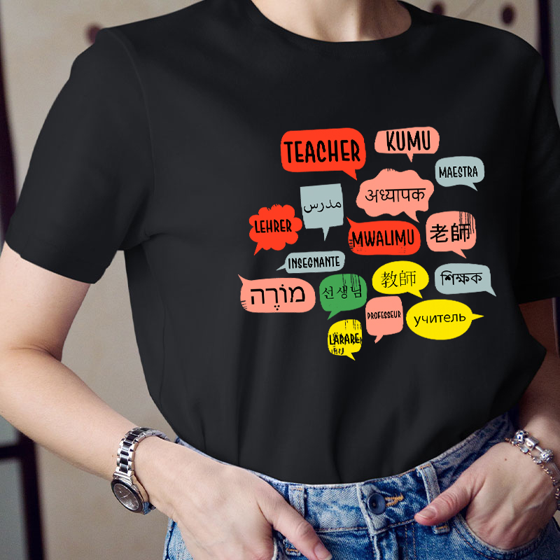 Teacher In Different Languages Spanish Teacher T-Shirt