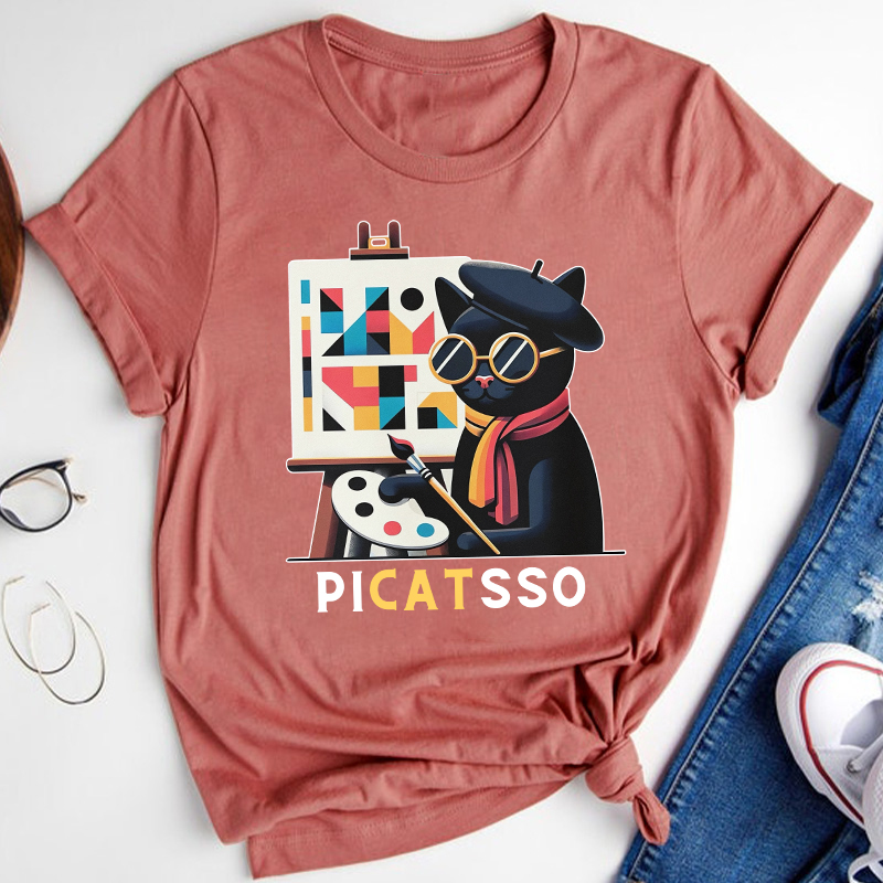Funny Art Picatsso Teacher T-Shirt